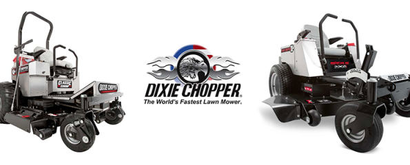 Selection of Dixie Chopper mowers offered by Power Mower Sales